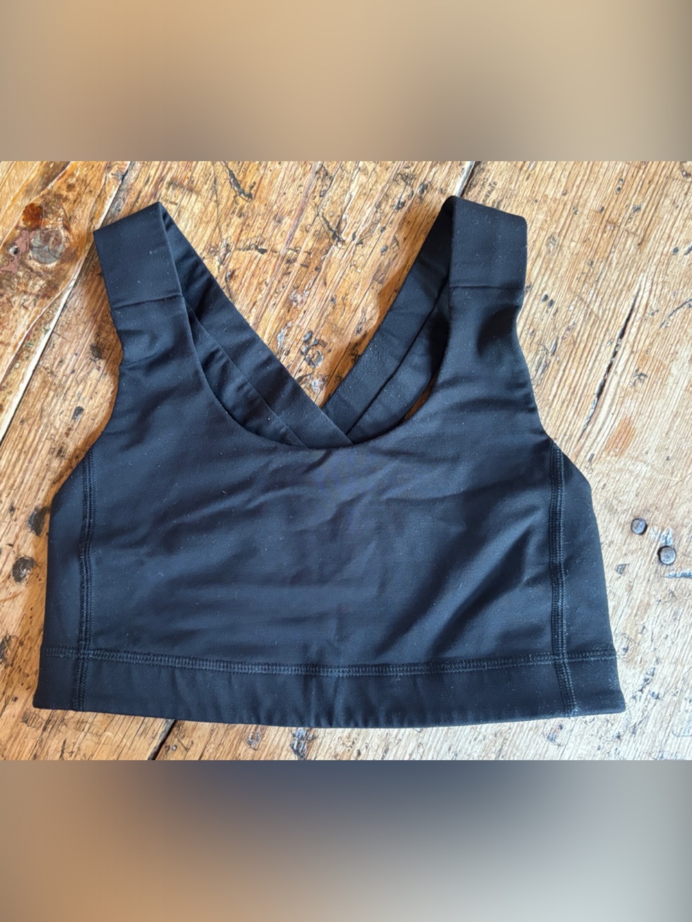 lululemon athletica Black Cross-Back Sports Bra